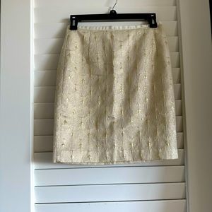 Gold & Cream Mini Pencil Skirt H&M